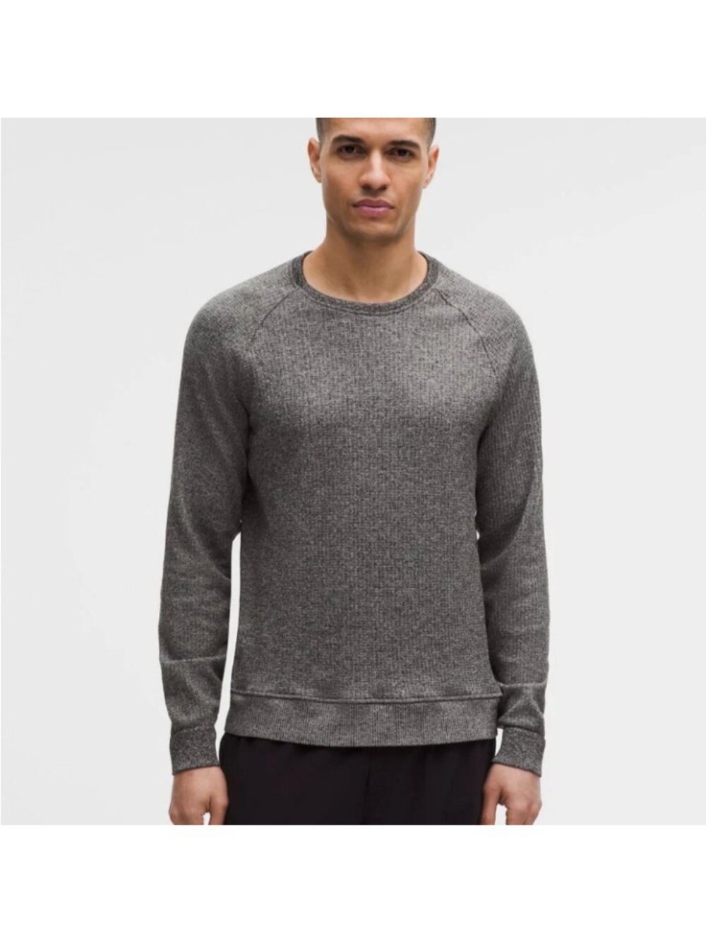 Lululemon Engineered Warmth Long Sleeve Crew Mens M Merino Wool Thermal Waffle